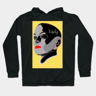 Bold Gothic Woman Hoodie